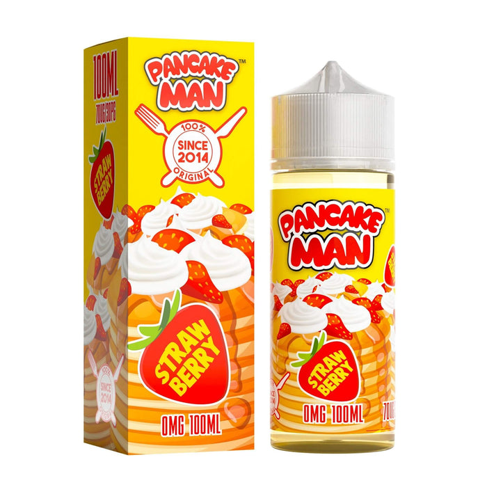 Strawberry By Pancake Man 100ml Short Fill (Nicotine not included)