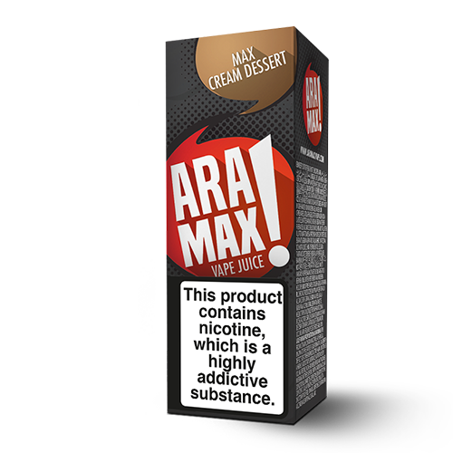 Aramax Liquids - Max Cream Dessert (10ml) Cheap Quality Eliquid, Vape Juice. Zapp Vape Cardiff UK. Zapp Ecigs Cardiff UK. 5 for £9.99