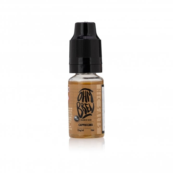 Cappuccino  - Ohm Brew 10ml Nic Salts. Buy 3 for £9.99