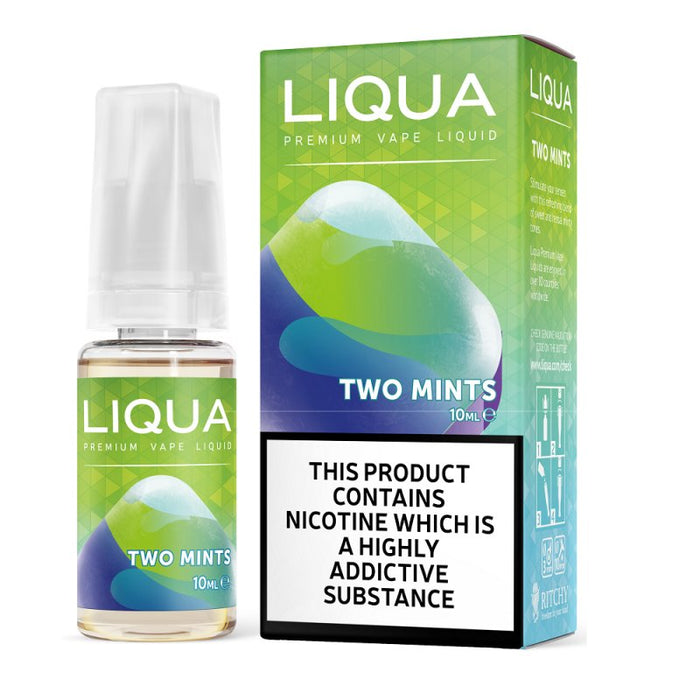 Liqua Elements - Two Mints TPD 10ml. Buy 4 for £11.99
