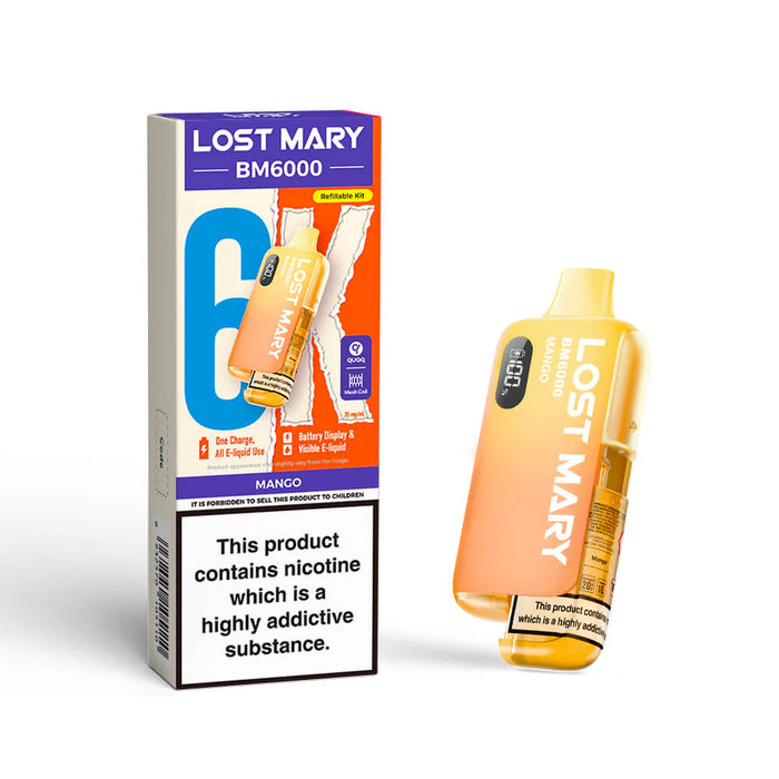BM6000 | Lost Mary Prefilled Pod Kit Zapp Ecigs BM6000 | Lost Mary Prefilled Pod Kit Zapp Ecigs