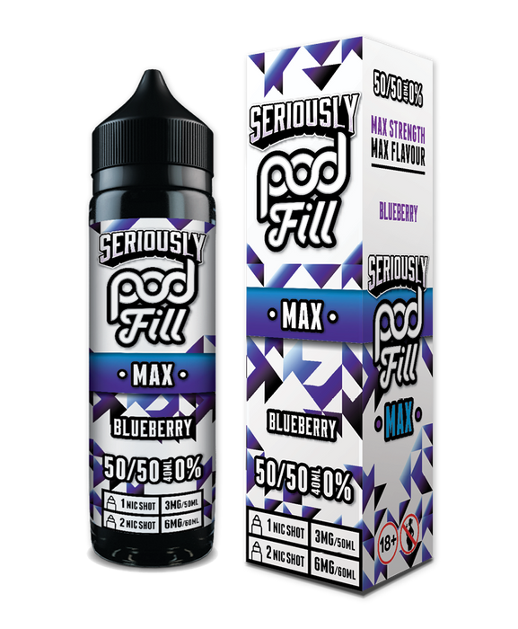 Blueberry By Seriously Pod Fill Max | E-liquid Shortfill