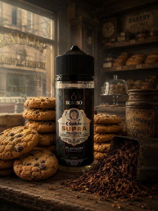 Bombo | Platinum Tobaccos | Cookie Supra Reserve - 100ml Shortfill E-Liquid (Nicotine not included)