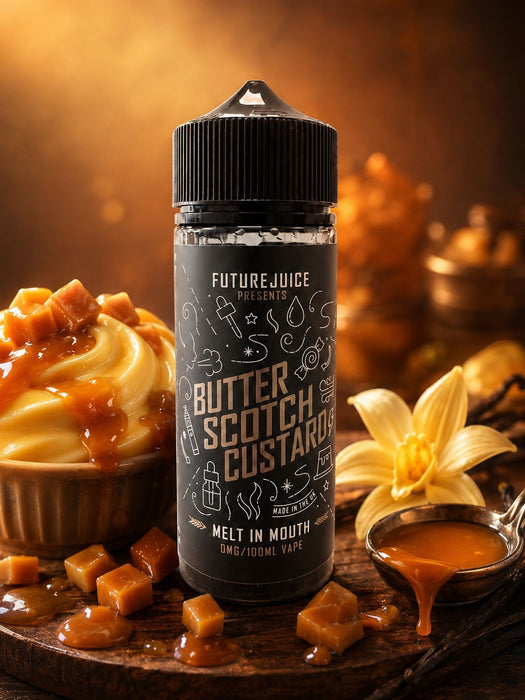 Butterscotch Custard by Future Juice - 100ml Shortfill (Nicotine not included)
