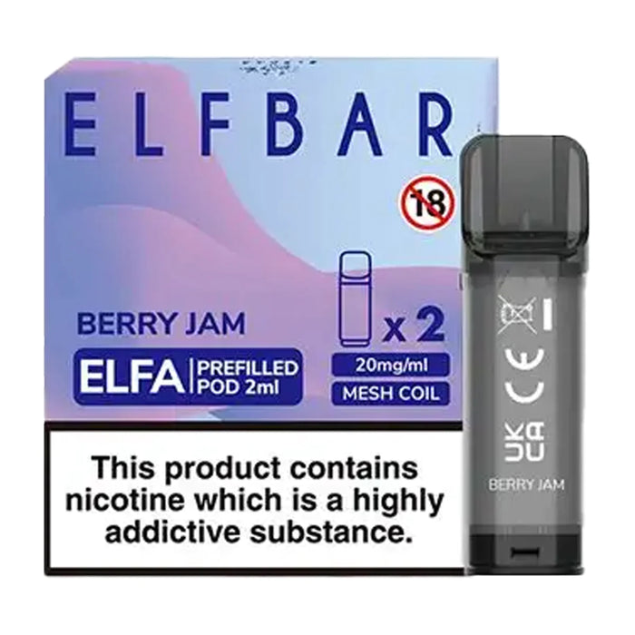 ELFA Berry Jam Pods (2 Pack) By Elf Bar