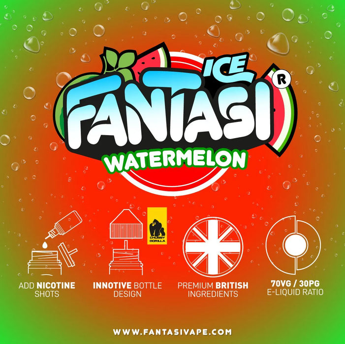 Watermelon Ice By Fantasi Vape Juice 100ml (Nicotine not included)