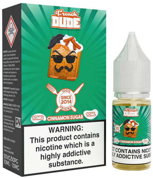 French Dude Cinnamon Sugar 10ml Nic Salt By Vape Breakfast Classics