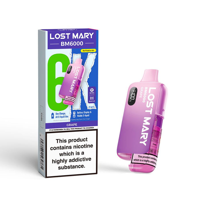 BM6000 | Lost Mary Prefilled Pod Kit Zapp Ecigs BM6000 | Lost Mary Prefilled Pod Kit Zapp Ecigs