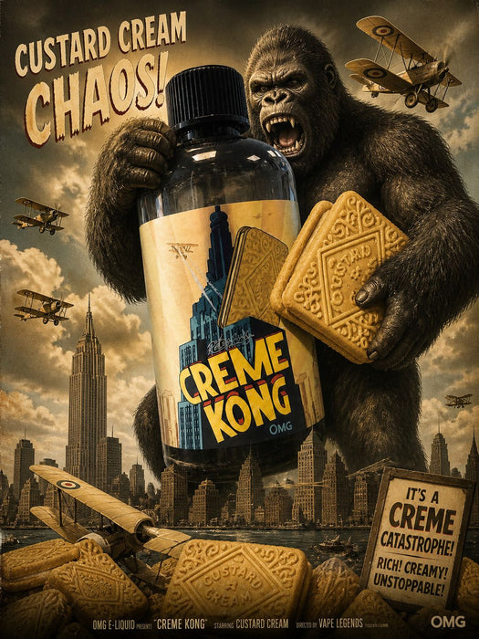 Creme Kong By Joes Juice - 200ml Shortfill. (Nicotine not included)