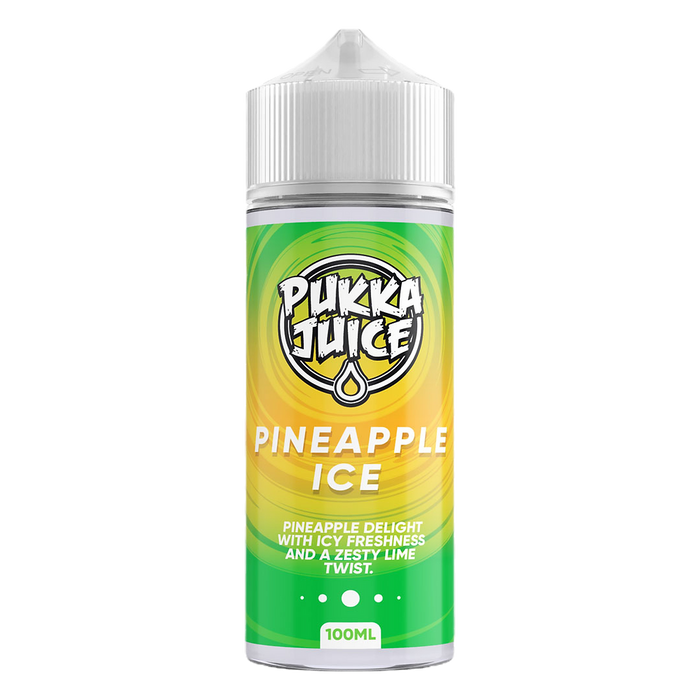 Pineapple Ice E-Liquid By Pukka Juice 100ml (Nicotine not included)