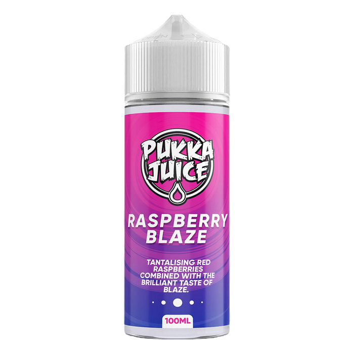 Raspberry Blaze E-Liquid By Pukka Juice 100ml (Nicotine not included)