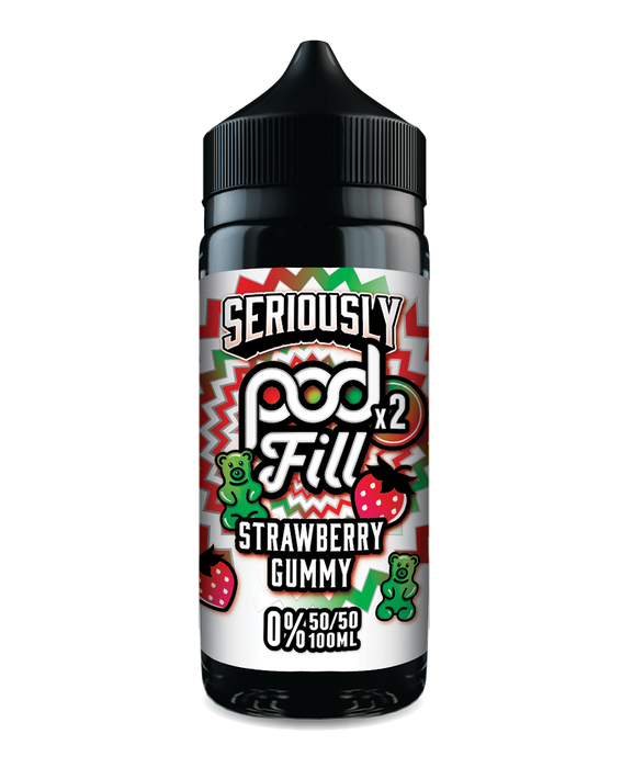 Strawberry Gummy By Seriously Pod Fill X2 | 100ml E-liquid Shortfill (50/50)