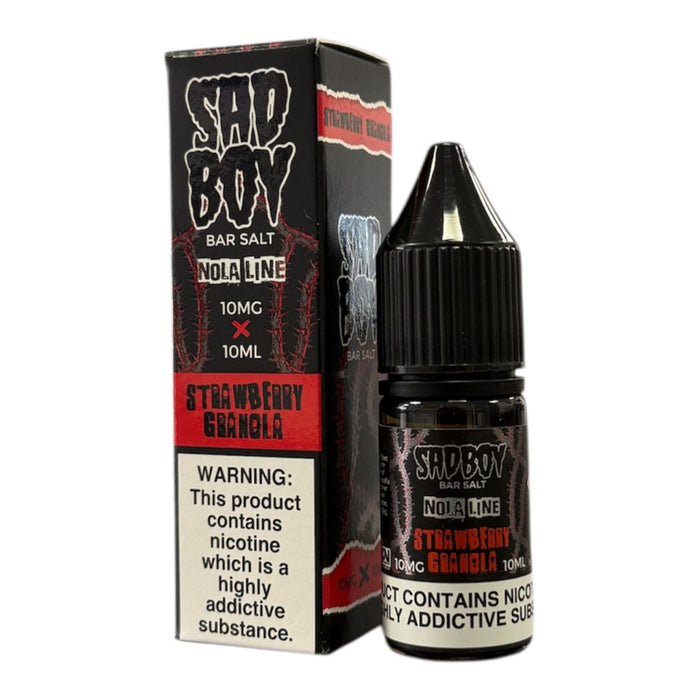 Strawberry Granola 10ml Nic Salt By Sad Boy