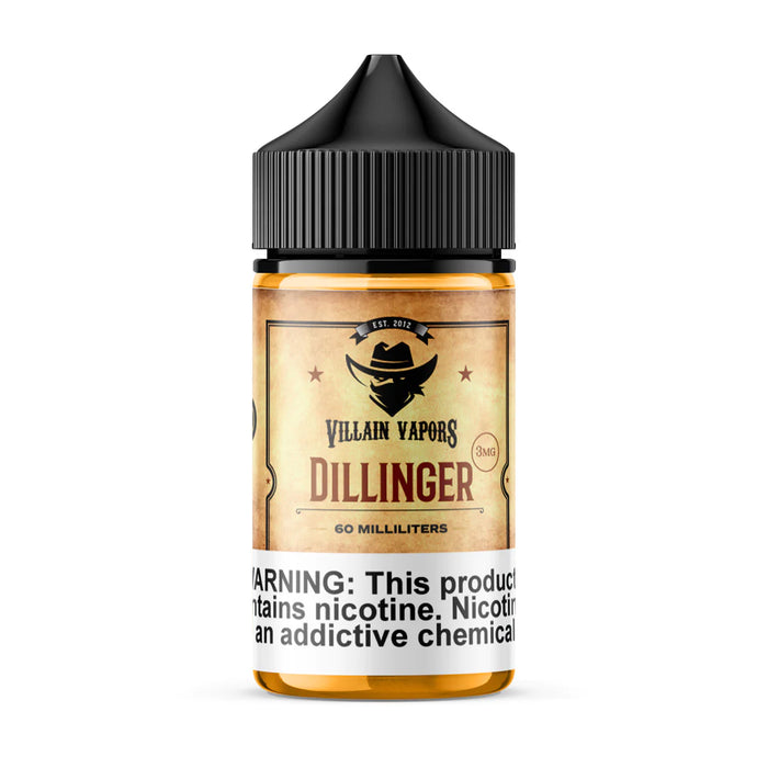 Villain Vapors - Dillinger 100ml Shortfill (Nicotine not included)