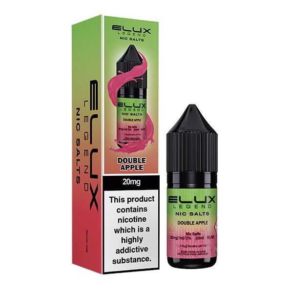 Double Apple 10ml Nic Salt By Elux