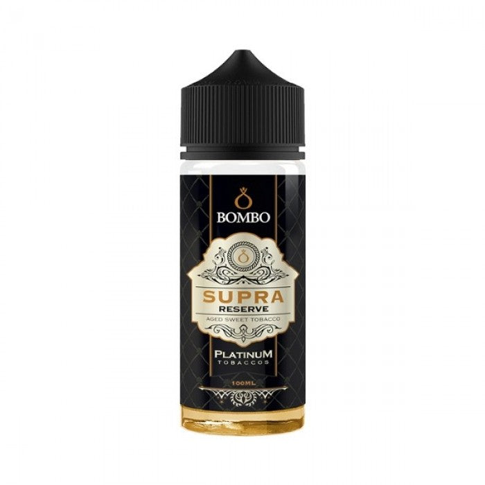 Supra Reserve - Bombo Platinum Tobacco - 100ml Shortfill E-Liquid (Nicotine not included)