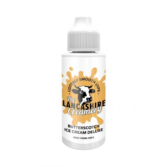 Butterscotch Icecream Deluxe By Lancashire Creamery 100ml Shortfill (Nicotine not included)