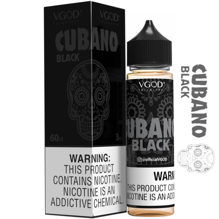 Cubano Black 50ml By VGOD (Nicotine not included)