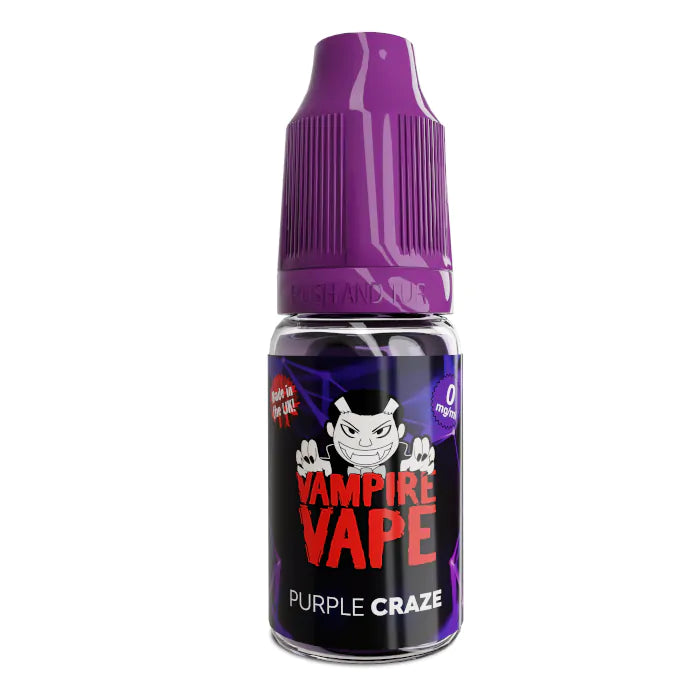 Purple Craze 10ml By Vampire Vape. Any 5 for £14.99