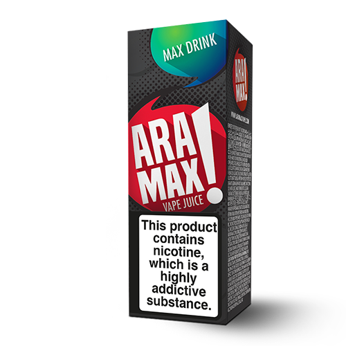 Aramax Liquids - Max Drink Energy (10ml) Cheap Quality Eliquid, Vape Juice. Zapp Vape Cardiff UK. Zapp Ecigs Cardiff UK. 5 for £9.99