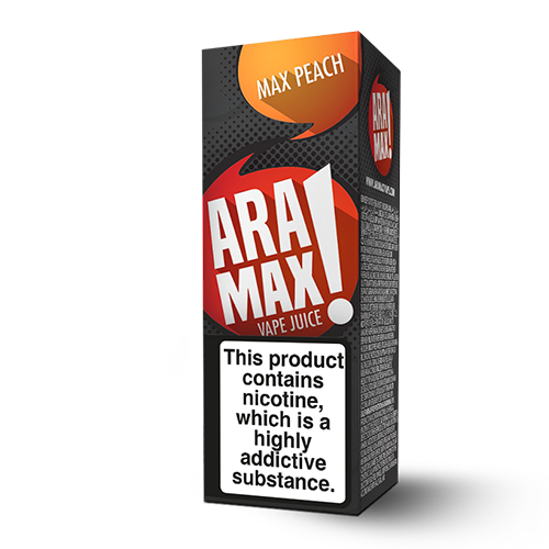 Aramax Liquids - Max Peach (10ml) Cheap Quality Eliquid, Vape Juice. Zapp Vape Cardiff UK. Zapp Ecigs Cardiff UK. 5 for £9.99