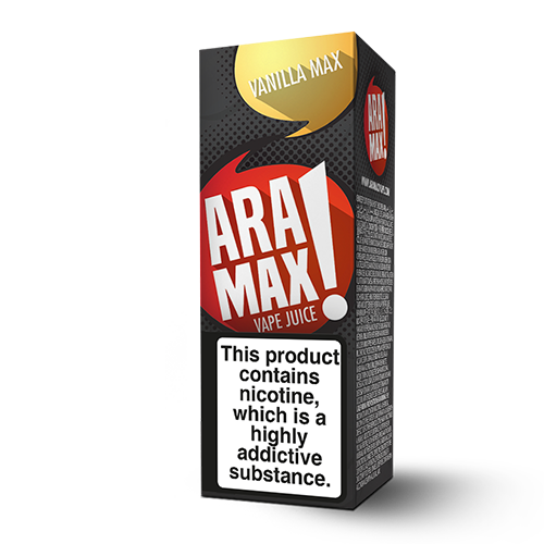 Aramax Liquids - Vanilla Max (10ml) Cheap Quality Eliquid, Vape Juice. Zapp Vape Cardiff UK. Zapp Ecigs Cardiff UK. 5 for £9.99