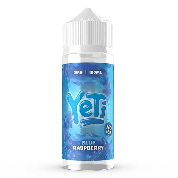 Ice Cold Blue Rapberry By Yeti 100ml (Nicotine not included)