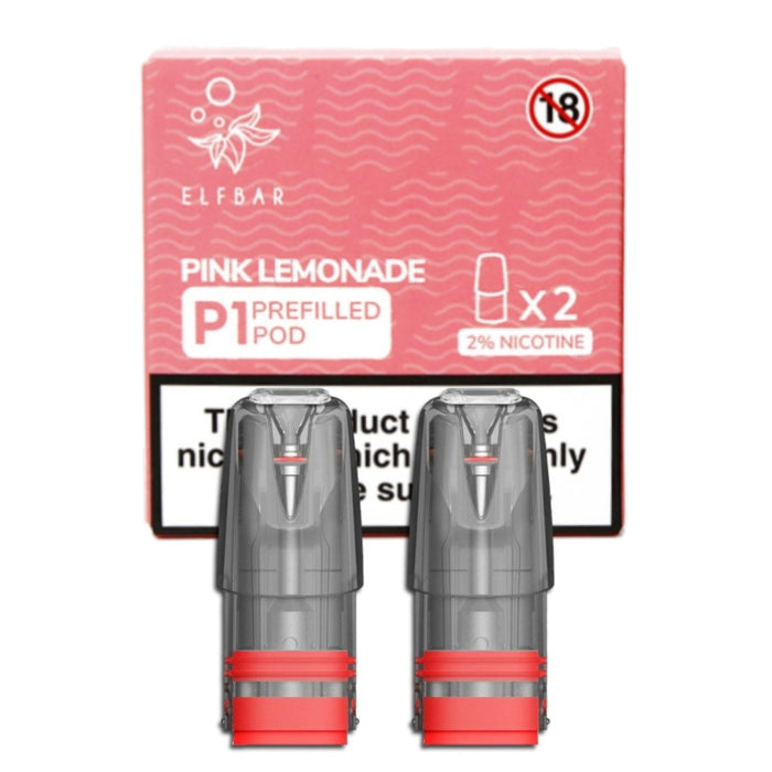 Pink Lemonade - Elf Bar Mate P1 Pods (2 Pack) Zapp Ecigs Pink Lemonade - Elf Bar Mate P1 Pods (2 Pack) Zapp Ecigs
