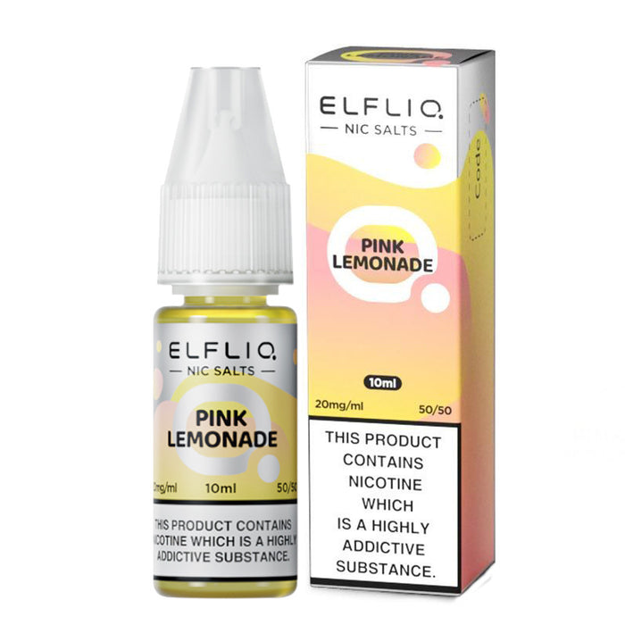 Pink Lemonade 10ml Nic Salt By Elfliq