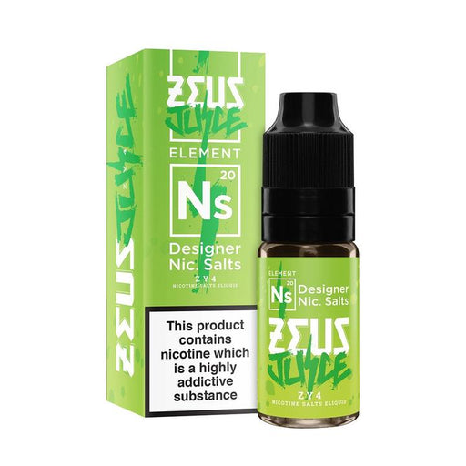 ZY4 Nic Salt (10ml)  By Zeus Juice. 3 for £12.99 - Cheap Quality Eliquid, Vape Juice. Zapp Vape Cardiff UK. Zapp Ecigs Cardiff UK.  E-cigs Cardiff. Zeus Juice Cardiff